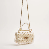 the ophelia clear bag | gold