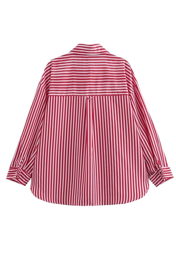 going for it striped button-up