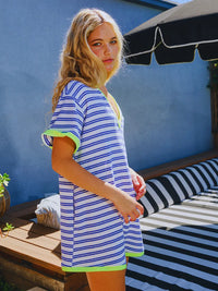 on the contrast terry romper