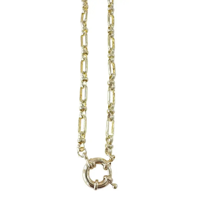 carmen gold link necklace
