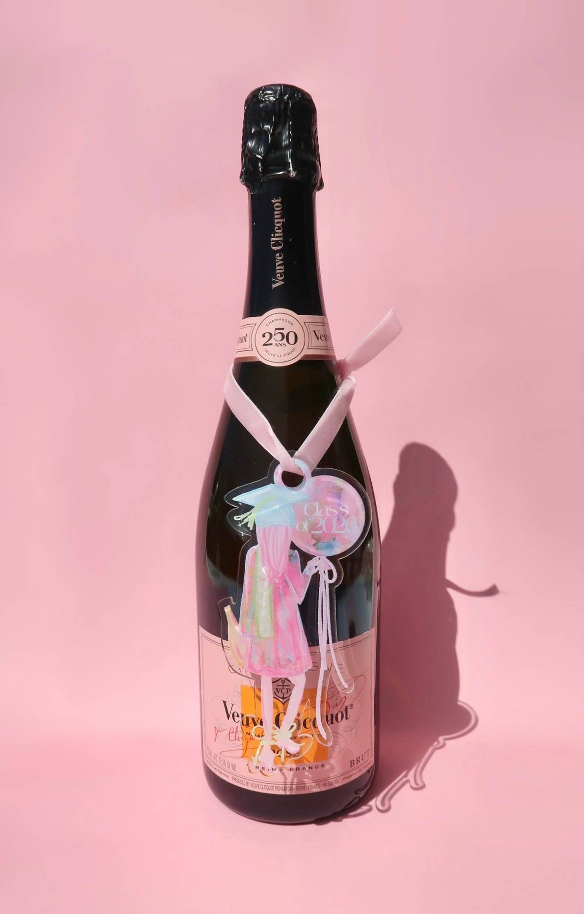 acrylic graduation girl ornament / bottle charm