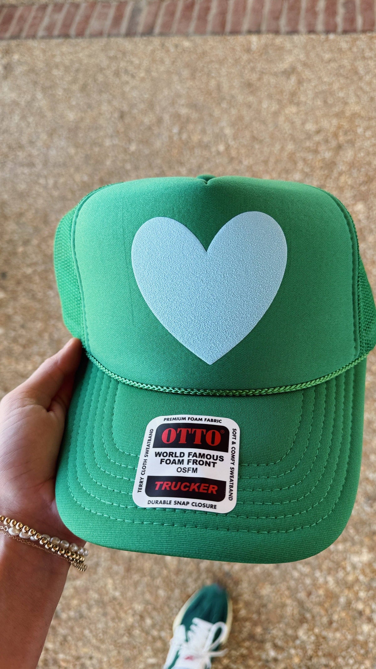 happy heart foam trcuker hat