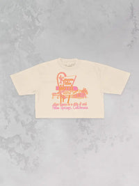 canyon palms motel cropped tee || FINAL SALE