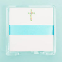 floral cross acrylic note set | Taylor Paladino