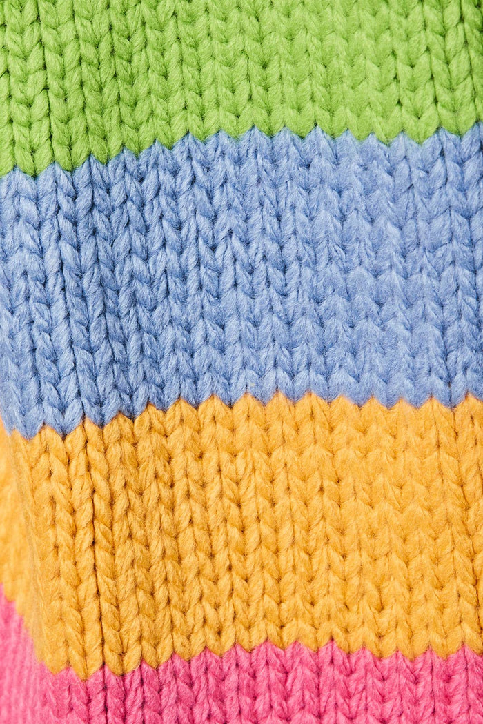 rainbow girly knit cardigan