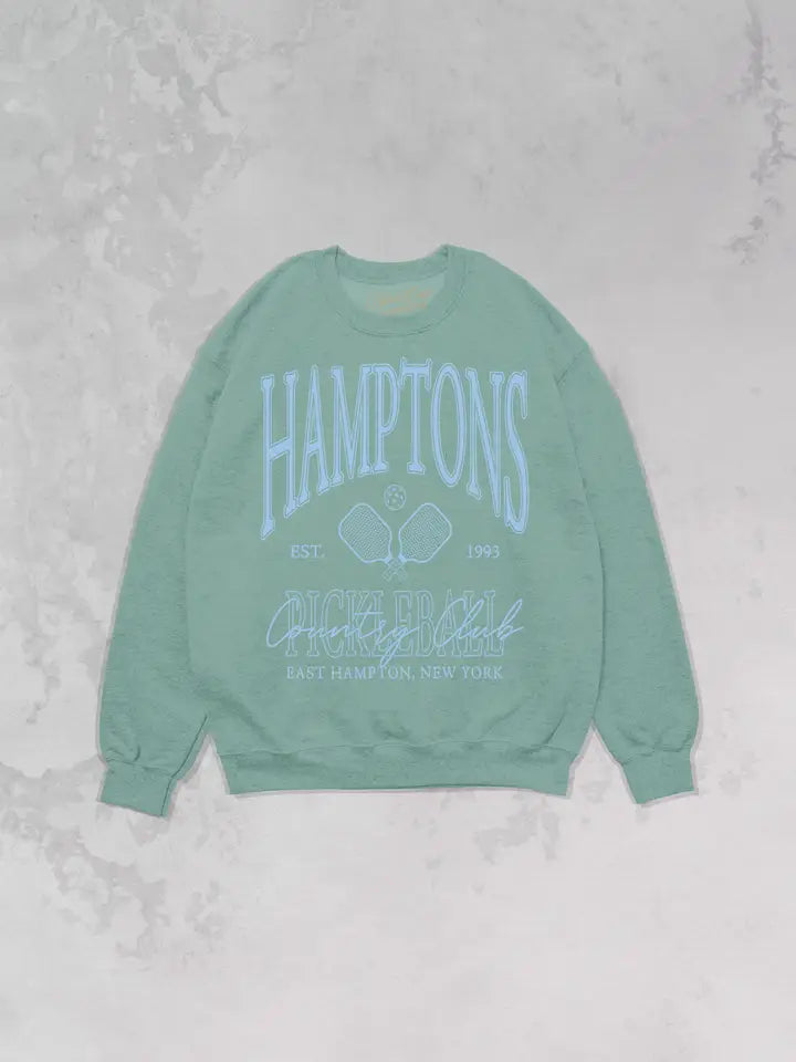 hamptons country club pickleball oversized 90s sweatshirt