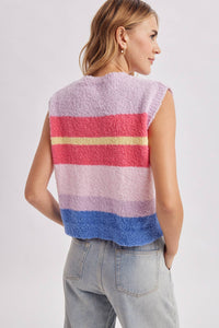 in rotation striped sweater tank