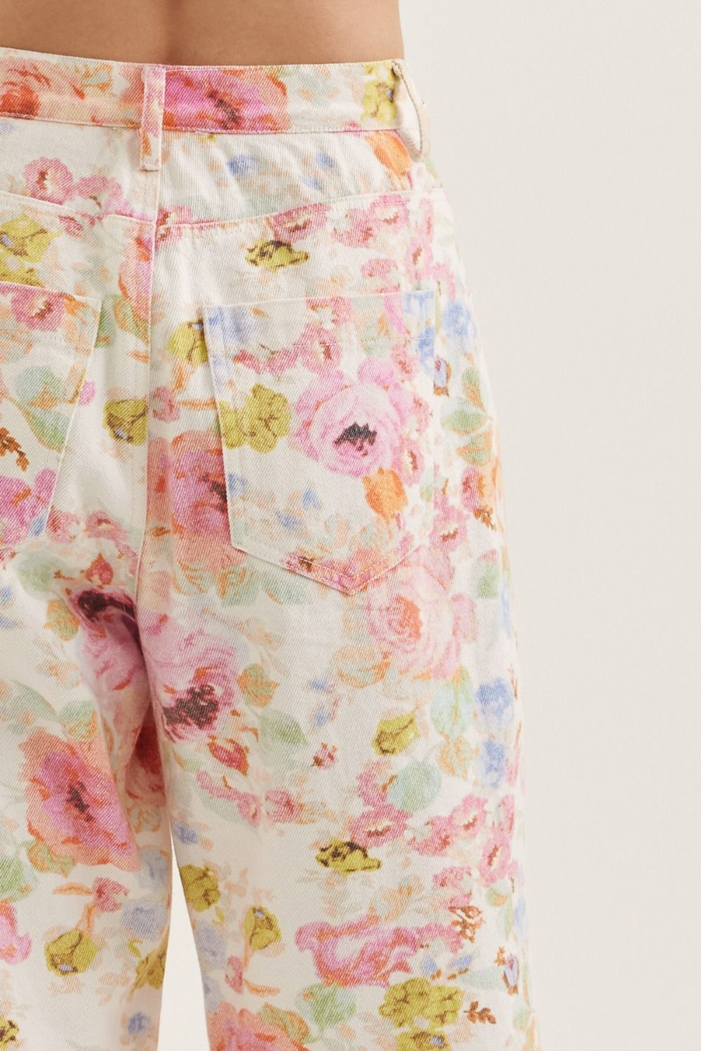 in bloom floral wide-leg pant