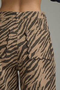 a step above scallop trim zebra pants