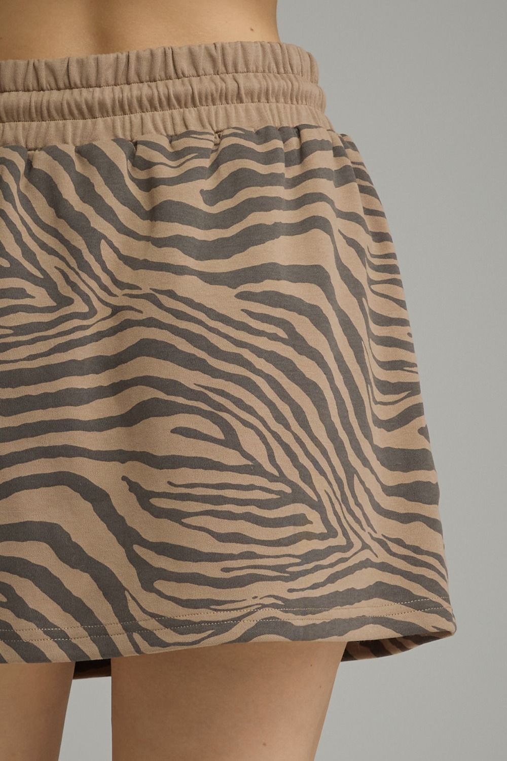top tier zebra skort