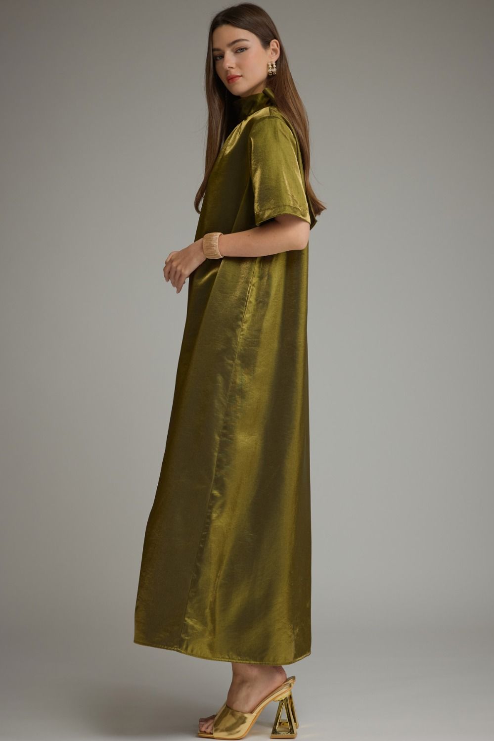 dress to impress satin maxi dress