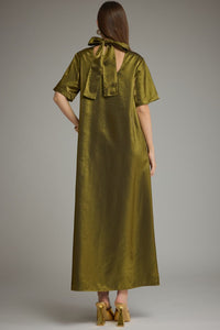 dress to impress satin maxi dress