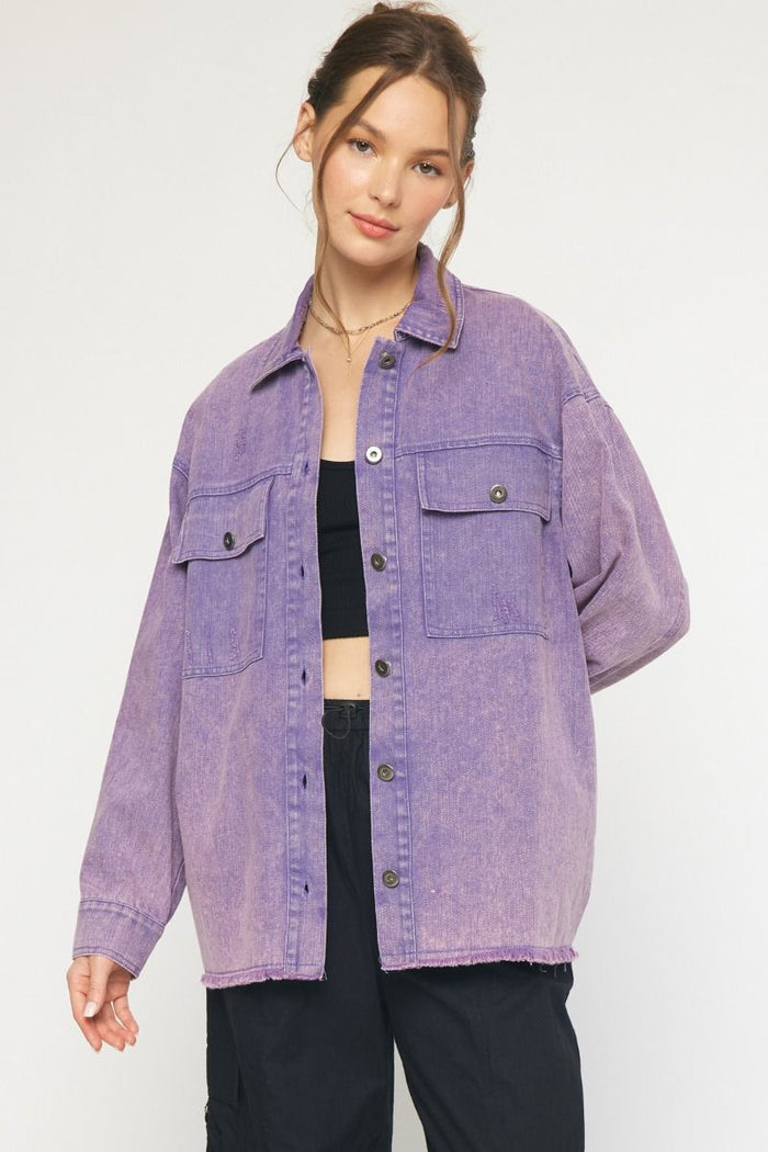 purple haze denim jacket