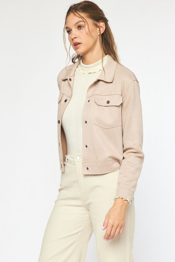 all in theory suede jacket