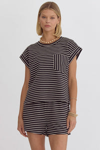 vanessa striped tee