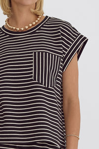 vanessa striped tee