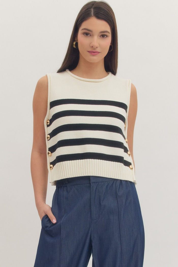 elliott roll-neck sleeveless tank