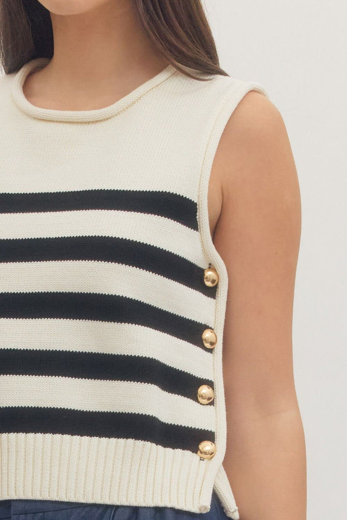 elliott roll-neck sleeveless tank