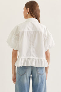 go with the flow ruffle top