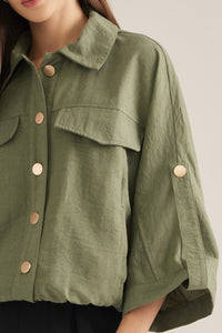 street style button-up top