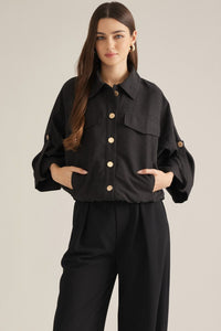 street style button-up top