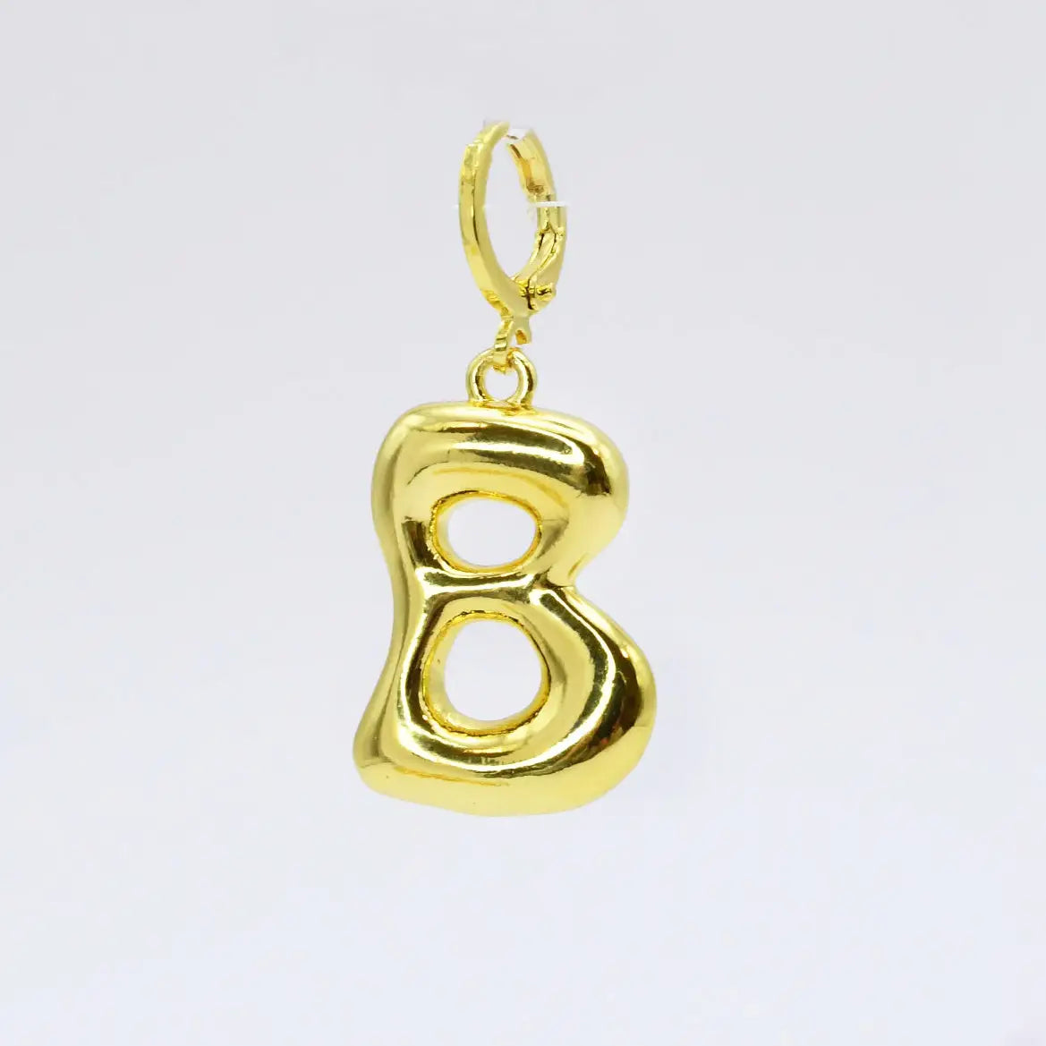 removable funky bubble initial charm
