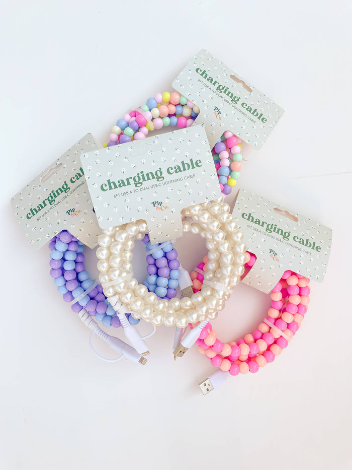 beaded phone chargers