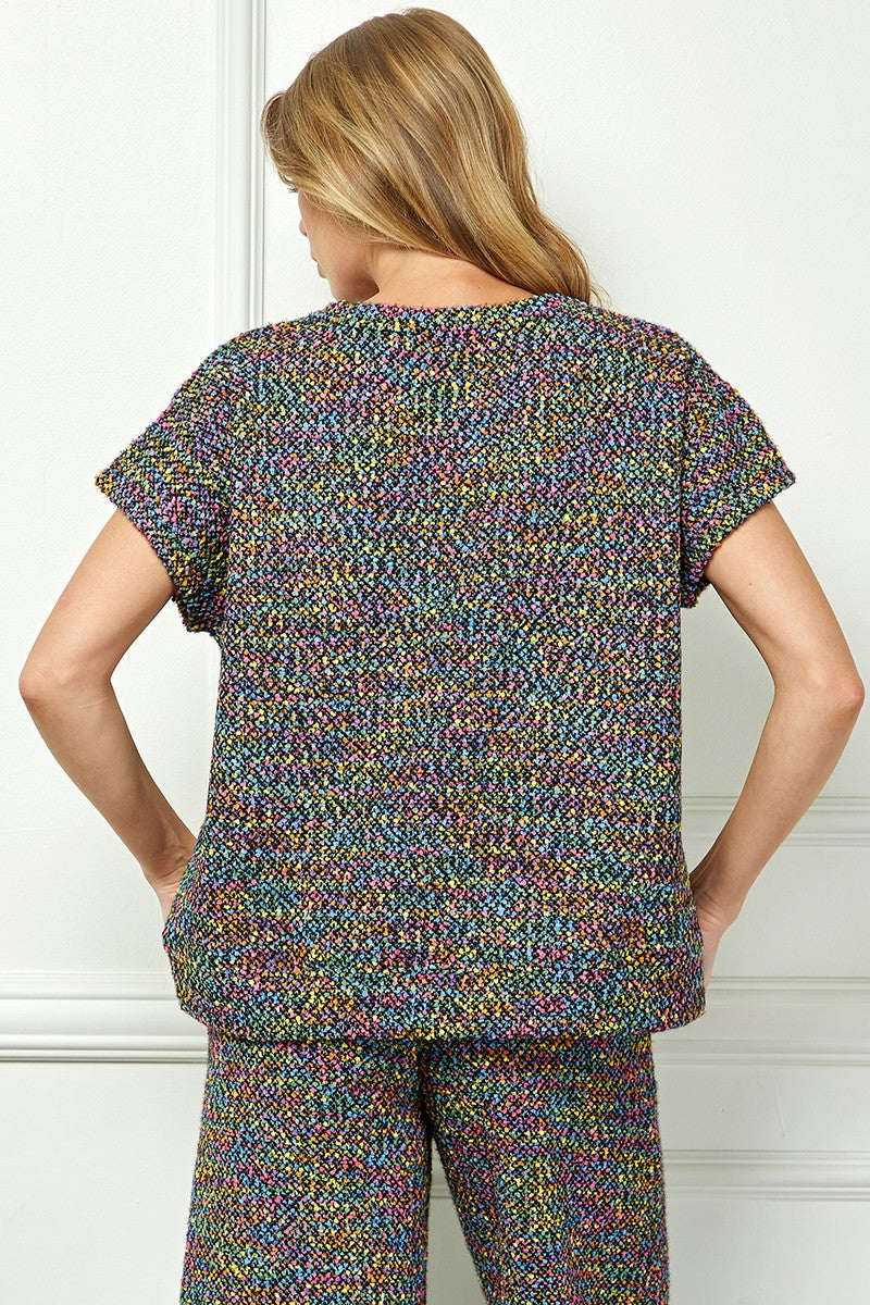 boucle melange top