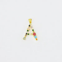 removable multi-gem initial charm