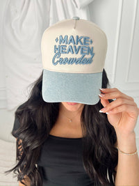 make heaven crowded vintage trucker hat