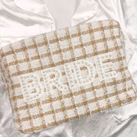 bride XL bag | beige plaid