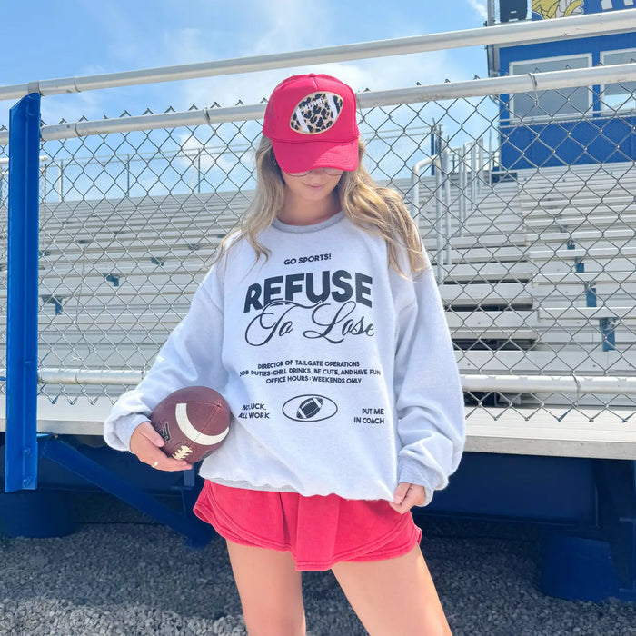 refuse to lose inside out sweatshirt