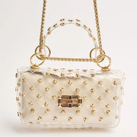 the ophelia clear bag | gold