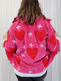 reversible velvet heart jackets