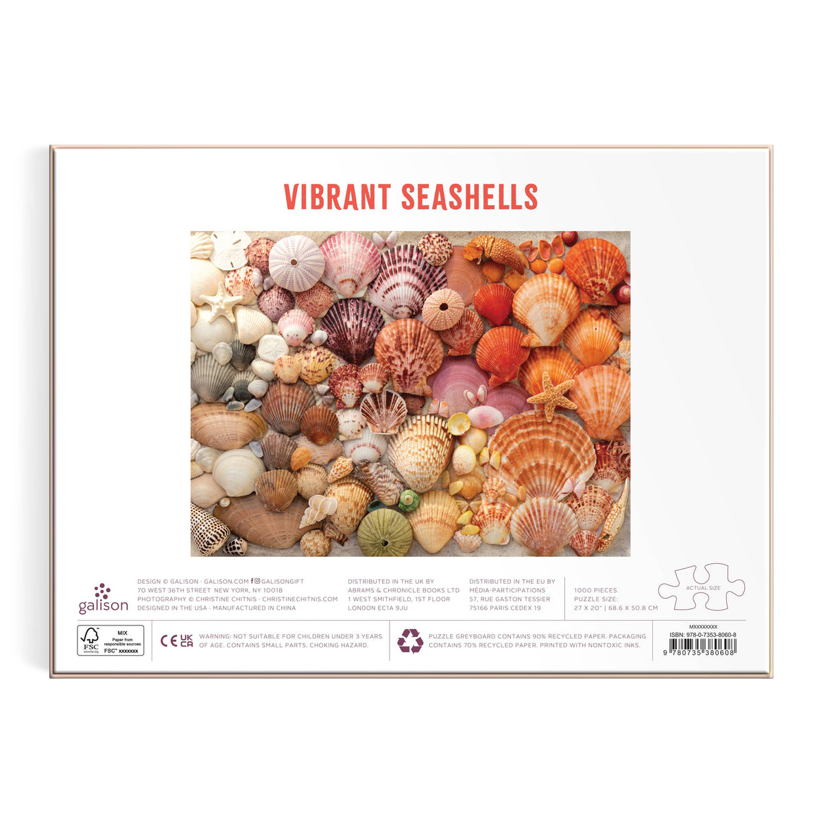 vibrant seashells 1000pc puzzle