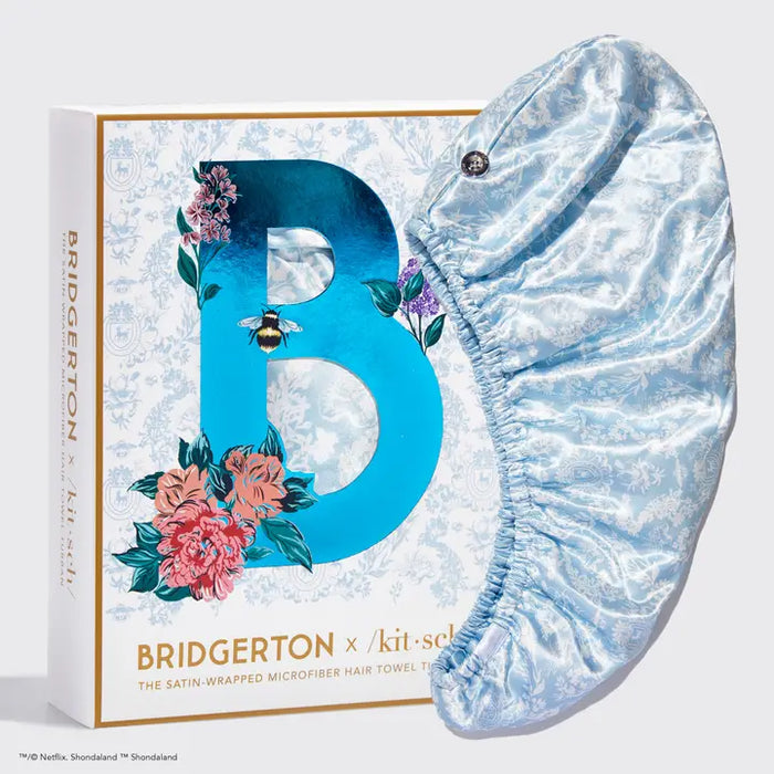 Kitsch X Bridgerton Satin Wrapped Hair Towel