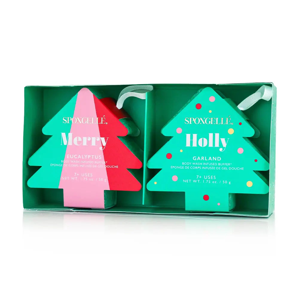 spongelle | holiday trees 2pc gift set