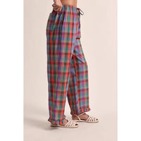penelope plaid ruffle hem pants
