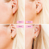 huggie scarlet hoop earrings