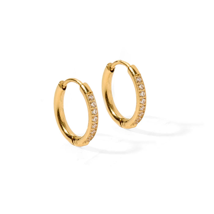 huggie scarlet hoop earrings