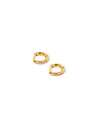 huggie scarlet hoop earrings