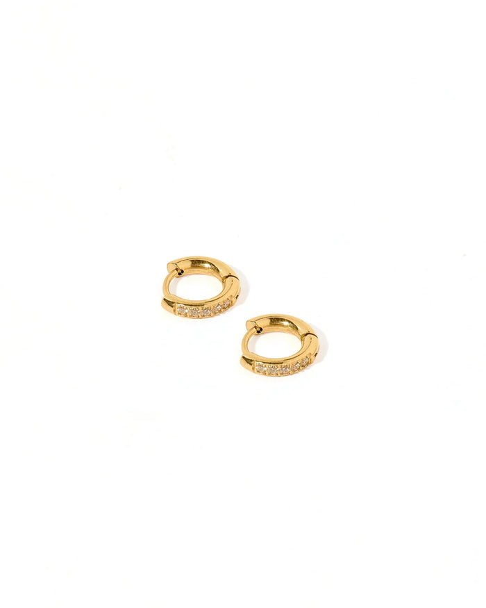 huggie scarlet hoop earrings