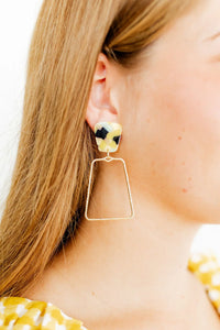 kaelyn mustard camo earrings