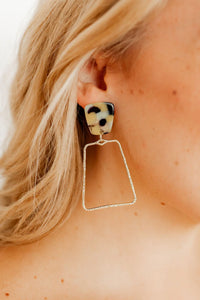 kaelyn mustard camo earrings