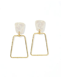 kaelyn pearl white earrings