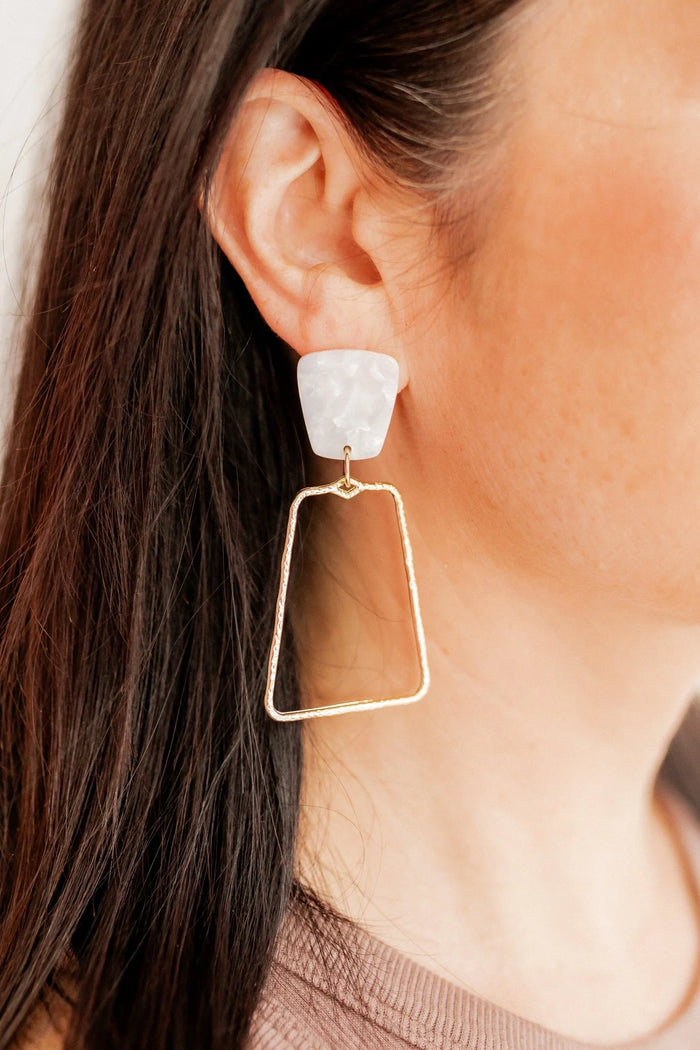 kaelyn pearl white earrings