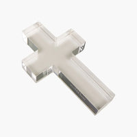 acrylic cross paper-weight