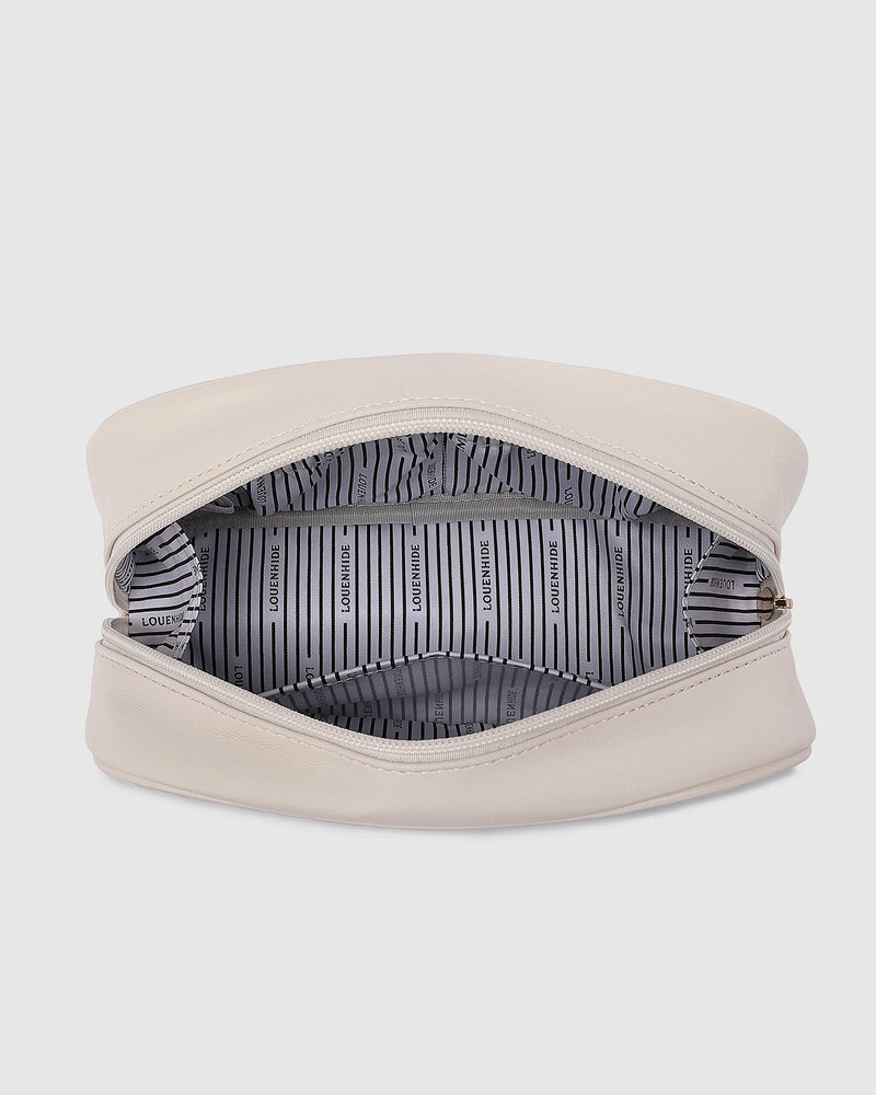 lacey quilted makeup bag