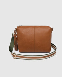 daisy stripe crossbody bag
