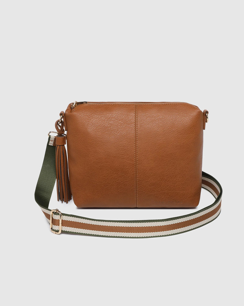 daisy stripe crossbody bag